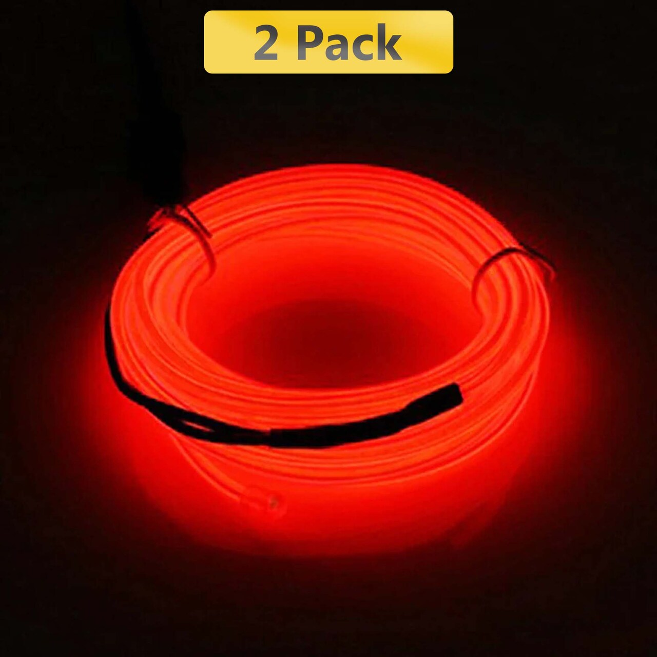 Wearable Neon Glow Wire — 9ft Flexible Light, Clip-On, Battery Operated